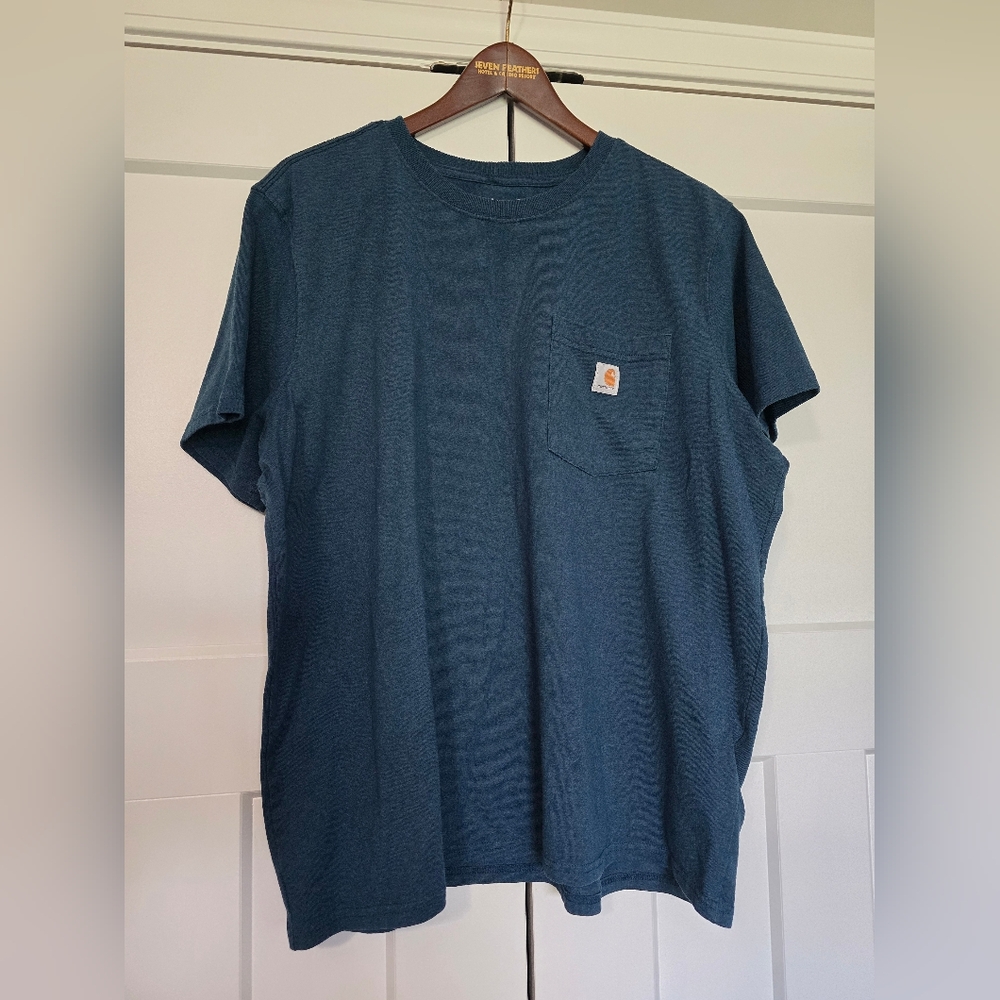 Carhartt Men's Blue Pocket T-Shirt